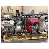 TWO Honda Engine Driven Utility Pumps. Model:
