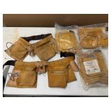 Sueded Leather Pocket Tool Belts, Some New in