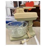 Vintage Sunbeam Mixmaster Stand Mixer with Glass