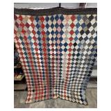 1900ï¿½s or EARLIER VINTAGE CHAIN LINK QUILT.