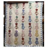 1900s Dutch Doll Sunbonnet Sue Appliquï¿½ Quilt