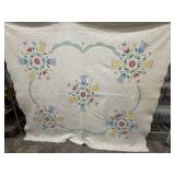 TULIP FOWER APPLIQUï¿½ Quilt Machine Quilted 87ï¿½x76ï¿½