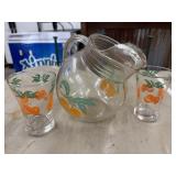 Vintage Anchor Hocking Orange Juice carafe