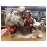 Set of vintage Finnish Mr. and Mrs. Claus