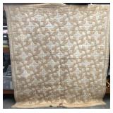 Antique Early 20th Century Drunkard's Path Quilt