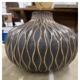 Decorative Circular  Ceramic Vase, featuring a