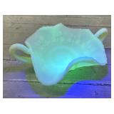 Vintage Uranium Fenton Custard Glass Butterfly
