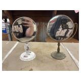 Vintage French Porcelain Cheval Mirror/ Vintage