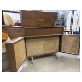 Mid-Century Motorola console stereo, a built-in