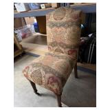Parsonï¿½s Style Chair with Patterned Upholstery