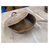 Vintage cast iron cookware skillet or chicken