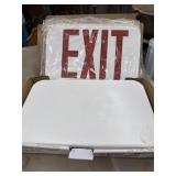 LITHONIA LIGHTING LED EXIT SIGN. SWITCHABLE RED