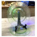 2 Vintage Hazel-Atlas Green Uranium/Vaseline