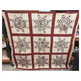 Pre-1900 Antique Log Cabin Star Quilt Jackson, MS