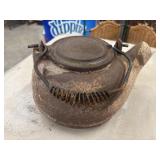 Vintage Cast Iron Kettle.