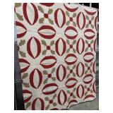CIVIL WAR PERIOD, 1860-1880, CHRISTMAS QUILT.