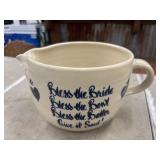 Vintage Pottery Mixing Bowl Bless the Bride...