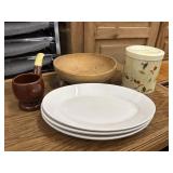 Home Bundle - Dough Bowl, Tea Canister, Plates,