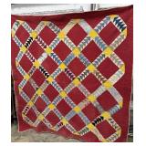 1920ï¿½s WILD GOOSE CHASE VITAGE QUILT. 70'x72ï¿½.