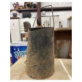 Vintage Metal Coal Scuttle.