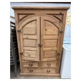 Rustic Cathedral Armoire Cabinet 6ft Tall