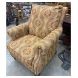 Paisley Print Push back Recliner chair with