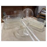 7pc Vintage Pyrex Glasbake Baking Dishes,