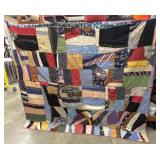 Crazy Quilt Handmade, Many Silks on Delicate