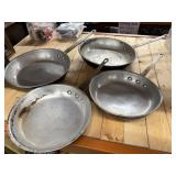 4pc Large Heavy Duty Restaurant Grade Skillets