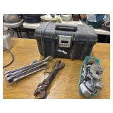 Husky Tool Box with Wrenches and Tools Etc.