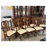 8 Queen Anne Style Chairs 6-Dining 2-Captain