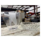 Mikasa Vase with Rectangular Glass Panel Bowl