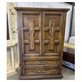 Vintage wood armoire or gentleman