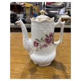 Vintage ROYAL BAYREUTH PORCELAIN FLORAL TEAPOT