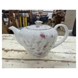 Vintage Sone China Pink Floral Teapot, Marked on