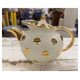 "Gold Polka Dot" teapot by Hall China Company