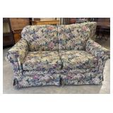 Vintage Floral Leaf Patterned Sofa Loveseat