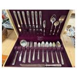 49pc Vintage Duratene Prestige Plate Flatware Set