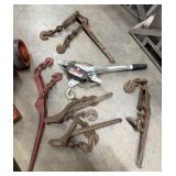 Bundle of Chain Binders & Winch Puller