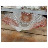 Vintage Waltherglas "Miranda" hibiscus Glass Bowl