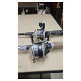 2 Zebco rod and reel sets