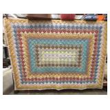 Trip Around the World Quilt Radiating Rectangles