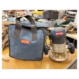 Ryobi Electric Router with Blue Carry Bag