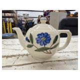 Blue Ridge Pottery Blue Flower Teapot