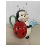 Ceramic Ladybug Teapot Tea Pot  by Burton &