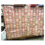 "Virginia Snowball" Vintage Handmade Quilt