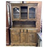 Vintage Ethan Allen Pine Hutch Cabinet