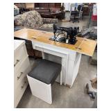 Vintage RETRO Old SINGER SEWING MACHINE CONSOLE