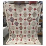 "Flower basket" Vintage Quilt Purchased in Choctaw