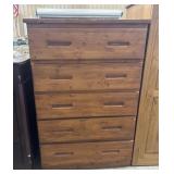 Solid Pine Wood tall chest of drawers